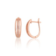 925 Sterling Silver Cubic Zirconia Earrings “Rosanna”