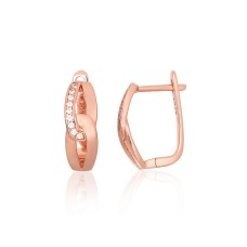 925 Sterling Silver Cubic Zirconia Earrings “Adriana”