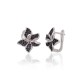 925 Sterling Silver Cubic Zirconia Earrings “Frost Petal”