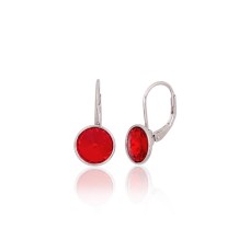 Серебряные серьги 925 пробы «Вортекс VI»