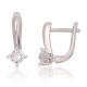 925 Sterling Silver Cubic Zirconia Earrings “City Lights VII”
