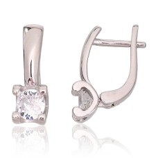 925 Sterling Silver Cubic Zirconia Earrings “Junona XXXIV”