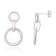 Sterling Silver Stud Earrings “Moonlight Chain II”