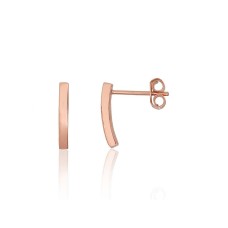 Sterling Silver Stud Earrings “Golden Path II”