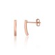 Sterling Silver Stud Earrings “Golden Path II”