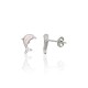 Children's Sterling Silver Cubic Zirconia Stud Earrings “Dolphins IV”