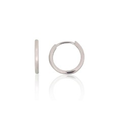 Sterling Silver Hoop Earrings “Menora IV”