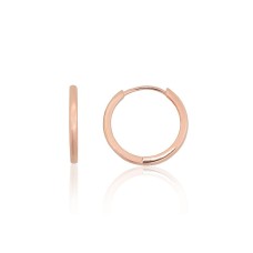 Sterling Silver Hoop Earrings “Menora III”