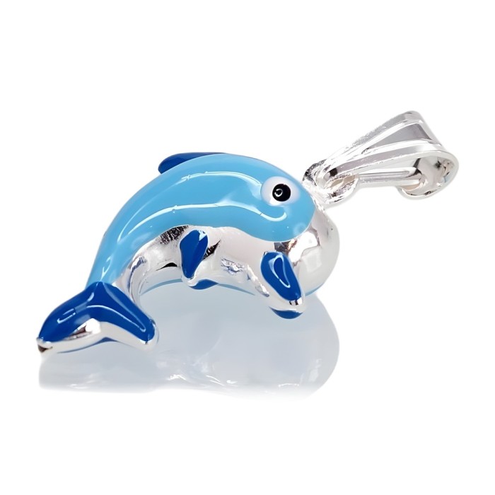 Hõberipats emailiga „Dolphin“