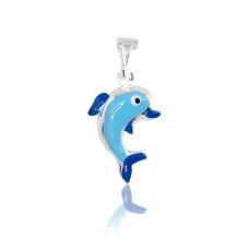 Hõberipats emailiga „Dolphin“