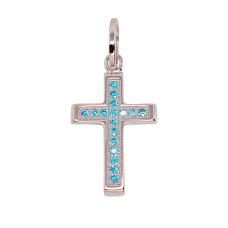 Hõberist tsirkoonidega „Sacred Cross VIII“
