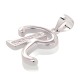 Sterling Silver Cubic Zirconia Letter Pendant “R II”