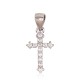 Sterling Silver Cubic Zirconia Cross Pendant “Sacred Cross VI”