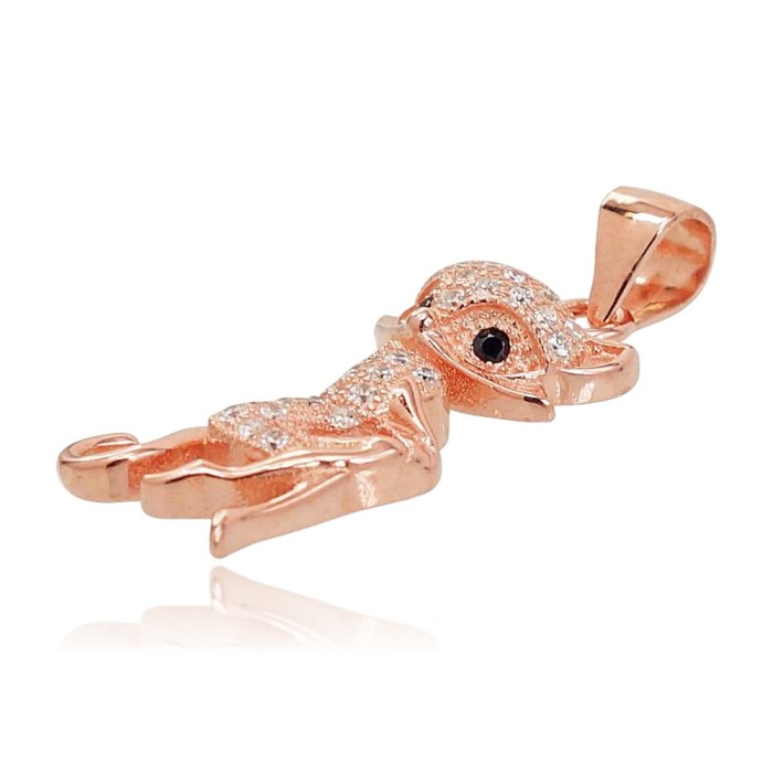 Sterling Silver Cubic Zirconia Pendant “Kitty II”