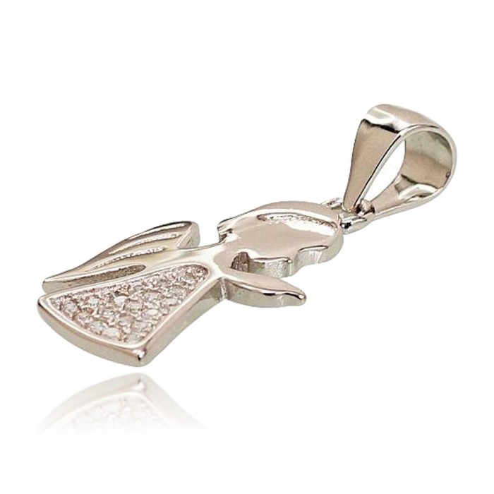 Sterling Silver Cubic Zirconia Pendant “Angel XI”