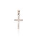 Sterling Silver Cubic Zirconia Cross Pendant “Classic XVI”