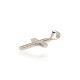 Sterling Silver Cubic Zirconia Cross Pendant “Sacred Cross IV”