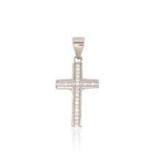 Hõberist tsirkoonidega „Sacred Cross IV“