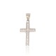 Sterling Silver Cubic Zirconia Cross Pendant “Sacred Cross IV”