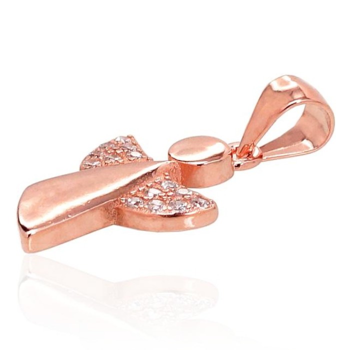 Sterling Silver Cubic Zirconia Pendant “Angel VII”