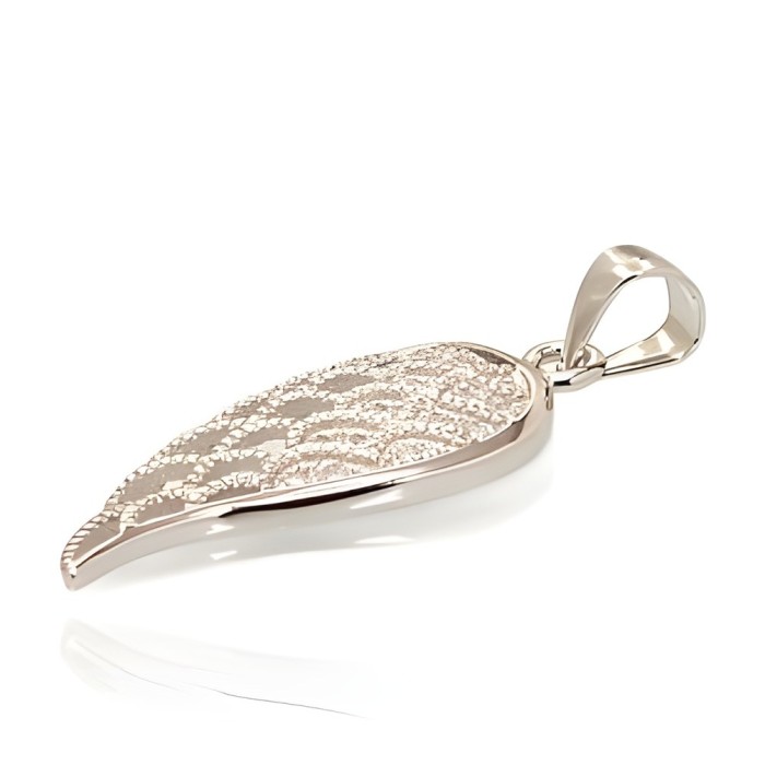 Sterling Silver Cubic Zirconia Pendant “Angel Wing II”