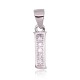 Sterling Silver Cubic Zirconia Letter Pendant “I”
