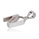 Sterling Silver Cubic Zirconia Letter Pendant “N”