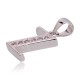 Sterling Silver Cubic Zirconia Letter Pendant “Z”