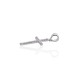 Sterling Silver Cubic Zirconia Cross Pendant “Cathedral Light VIII”