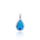 Sterling Silver Cubic Zirconia Pendant “Moon Tear”
