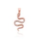 Sterling Silver Cubic Zirconia Pendant “Snake”