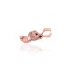 Sterling Silver Cubic Zirconia and Enamel Pendant “Bear”