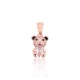 Sterling Silver Cubic Zirconia and Enamel Pendant “Bear”