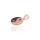 Sterling Silver Cubic Zirconia Pendant “Yin and Yang III”