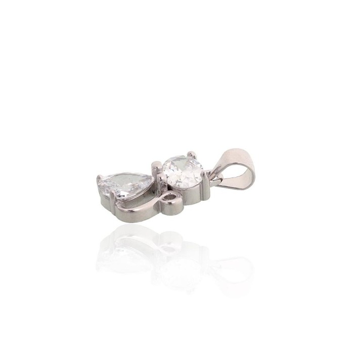 Hõberipats tsirkoonidega „Crystal Cat“