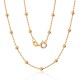 Italian 925 Sterling Silver Chain “Beads VII”