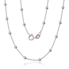 Itaalia hõbekett „Beads II“