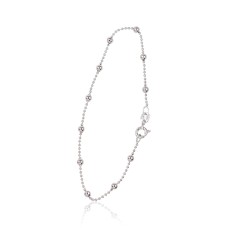 Italian 925 Sterling Silver Chain Bracelet “Beads V”