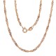 Italian 925 Sterling Silver Chain “Singapore IV”