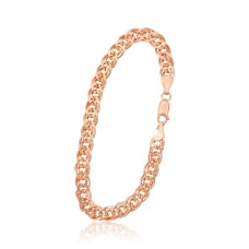 Italian 925 Sterling Silver Chain Bracelet “Mona Lisa X”