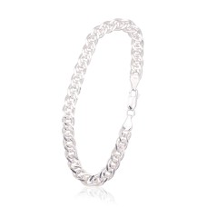 Italian 925 Sterling Silver Chain Bracelet “Mona Lisa XII”