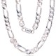 Italian 925 Sterling Silver Chain “Figaro”