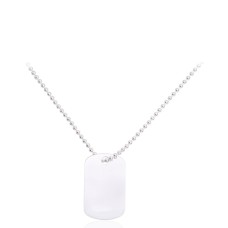 Серебряное колье «Жетон»
