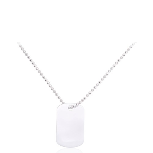 Серебряное колье «Жетон»