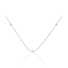 Серебряное колье «Бусины II»
