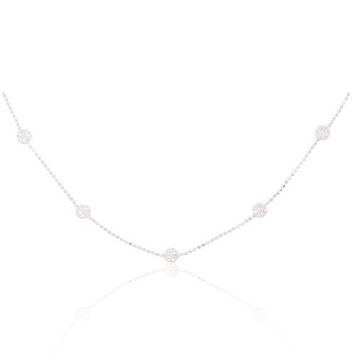 Серебряное колье «Бусины»
