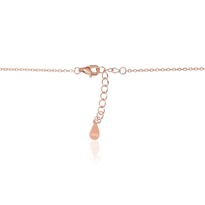 Sterling Silver Cubic Zirconia Necklace “Moonlit Drops II”