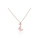 Sterling Silver Cubic Zirconia and Mother of Pearl Necklace “Butterfly Flight”