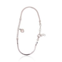 Sterling Silver Cubic Zirconia Bracelet “Silver Charm”