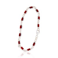 Sterling Silver Cubic Zirconia Bracelet “Marquise”